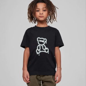 Çocuk Unisex Baskılı T-Shirt – Siyah