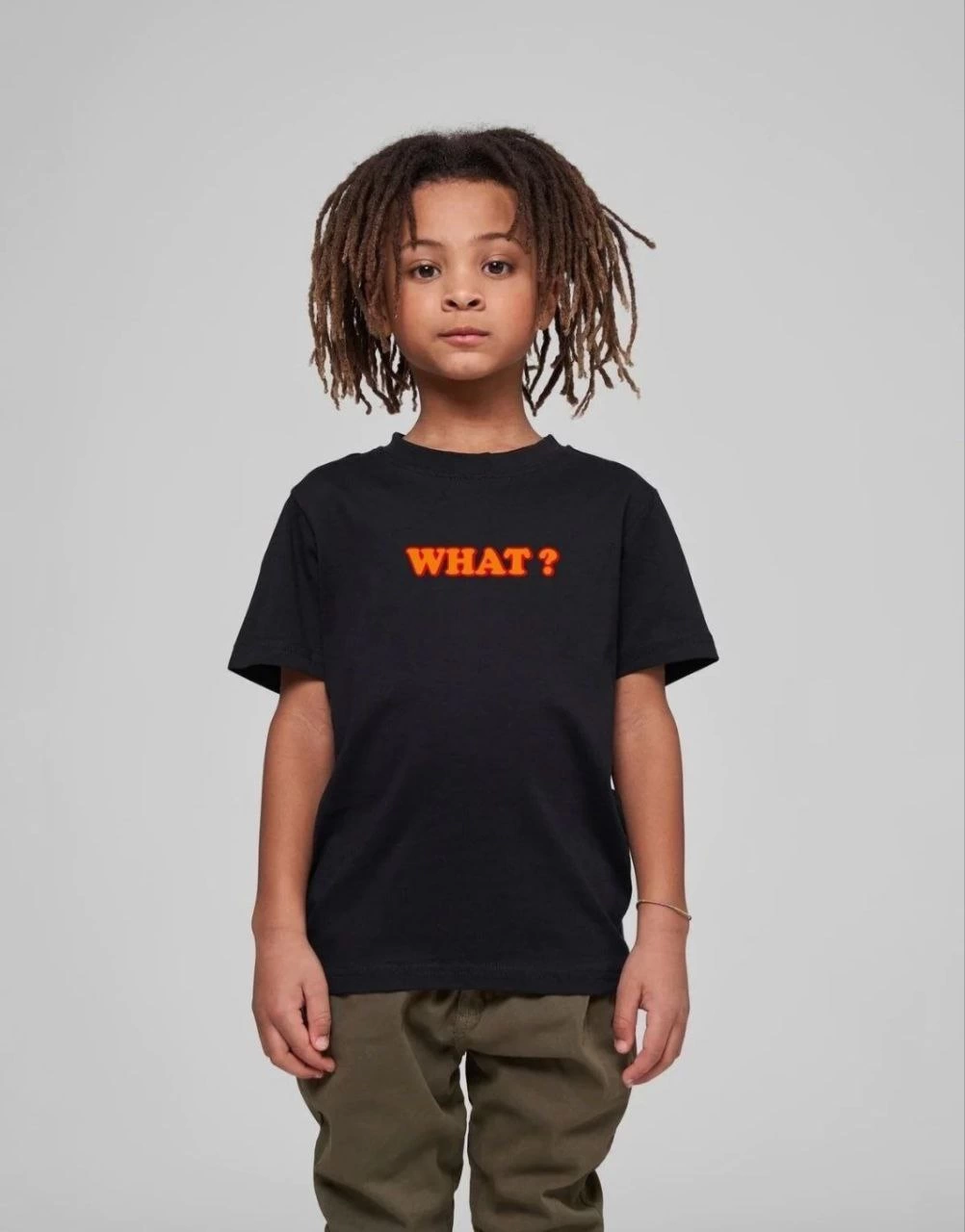 Çocuk Unisex Baskılı T-Shirt – Siyah