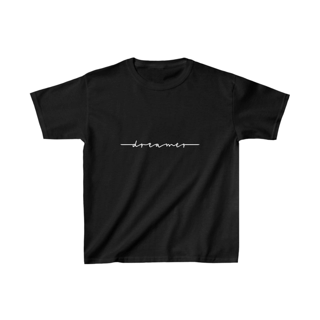 Çocuk Unisex Baskılı T-Shirt – Siyah