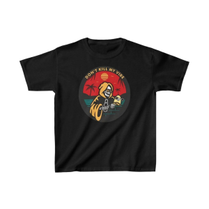 Çocuk Unisex Baskılı T-Shirt – Siyah