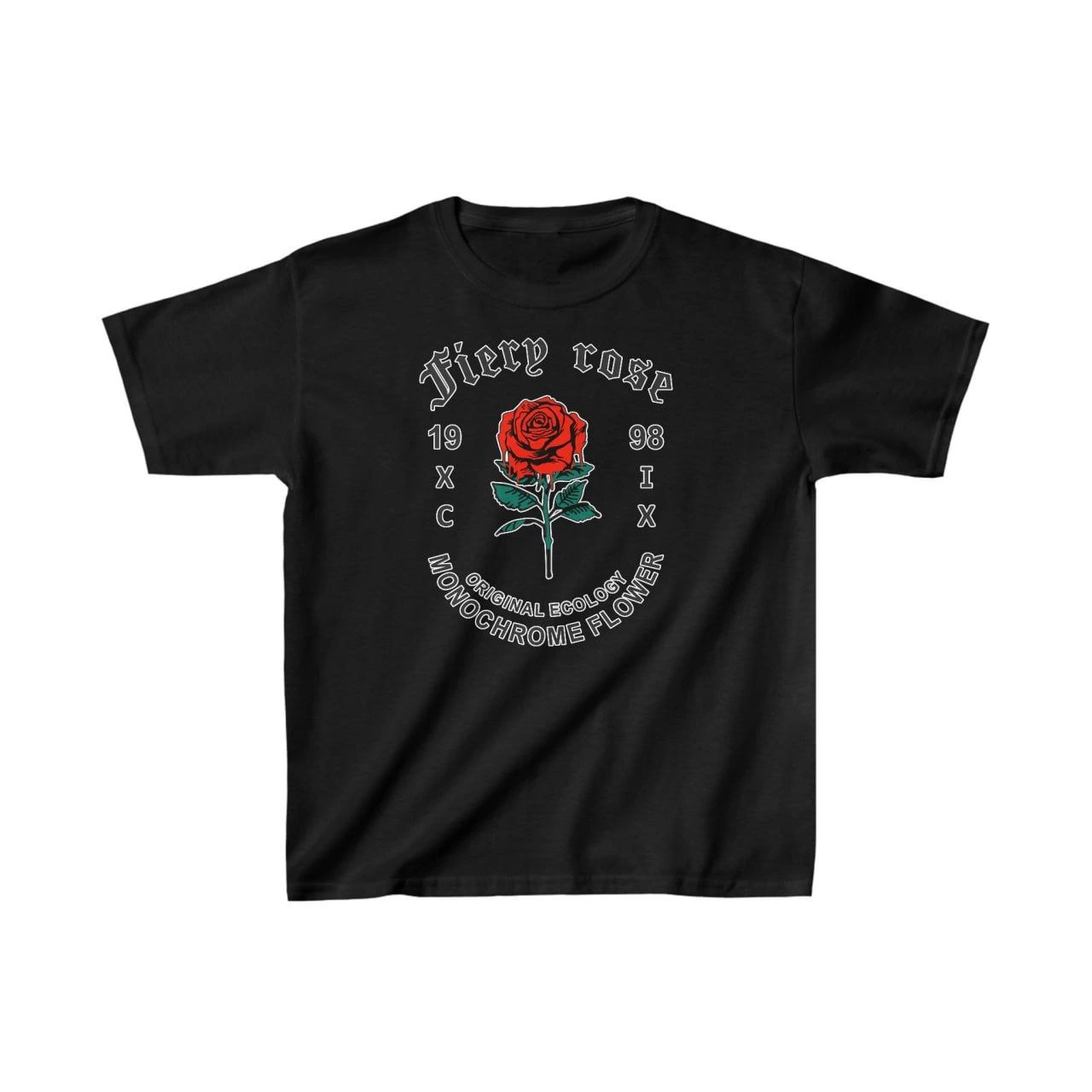 Çocuk Unisex Baskılı T-Shirt – Siyah