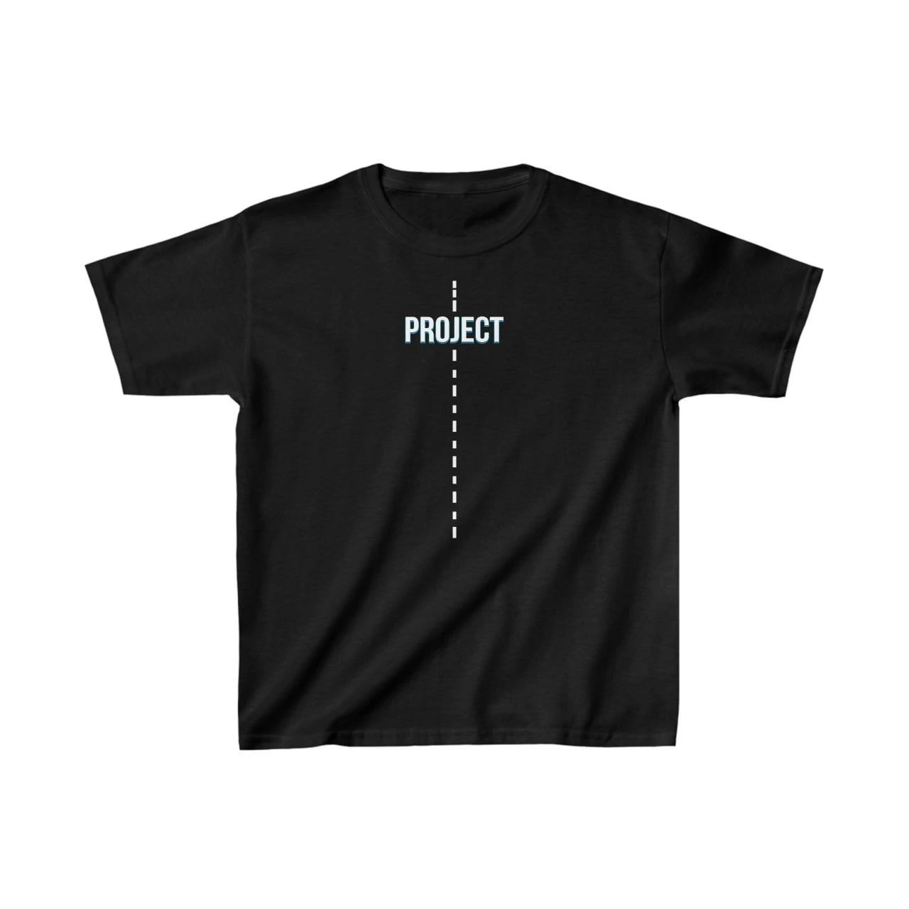 Çocuk Unisex Baskılı T-Shirt – Siyah
