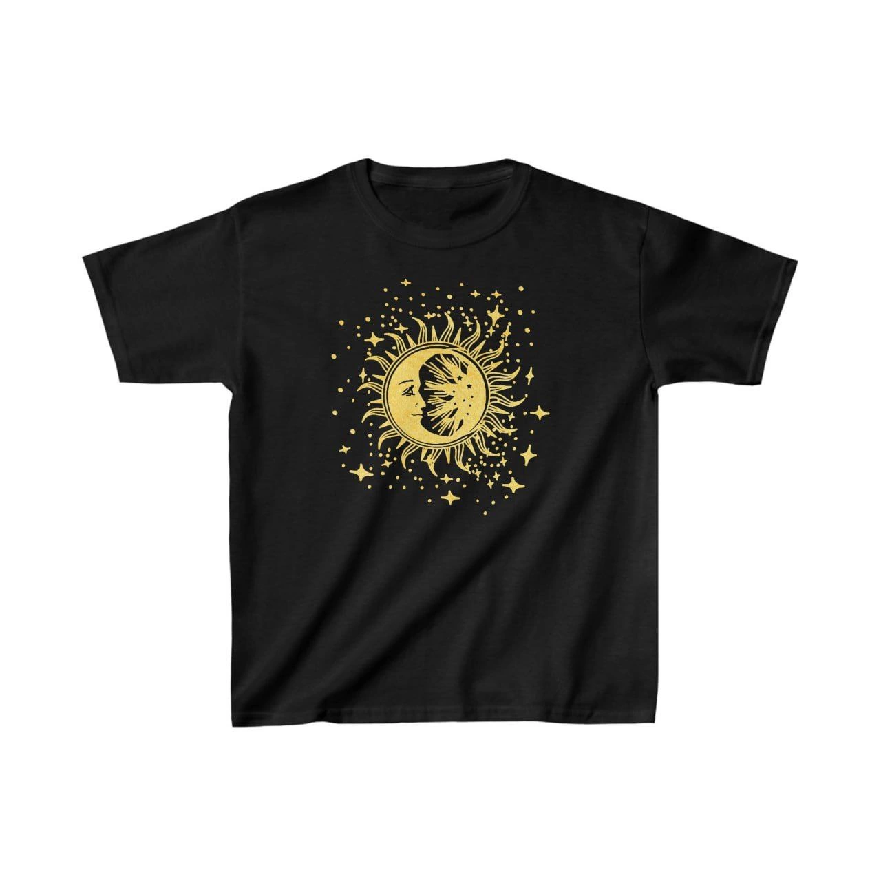 Çocuk Unisex Baskılı T-Shirt – Siyah