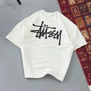 Erkek Kısa Kol Yazlık Tişört Bisiklet Yaka Baskılı Oversize T-Shirt – Beyaz