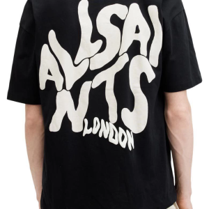 Erkek Tişört Baskılı Oversize Kısa kol T-shirt – Siyah