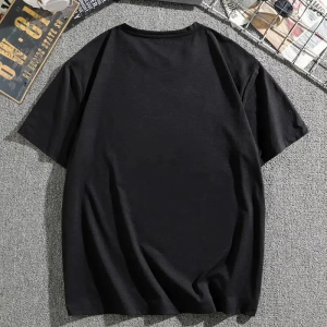 Erkek Tişört Dağ Grafikli Kısa kollu Yazlık T-shirt – Siyah