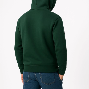 Erkek 3 İplik Pamuklu Kapüşonlu Kanguru Cepli SweatShirt hoodie – Haki