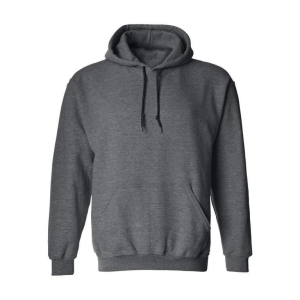 Erkek 3 İplik Pamuklu Kapüşonlu Cepli Oversize Hoodie Sweatshirt – Füme