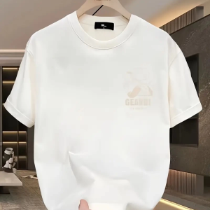 Kadın T-Shirt “GANDHI The Project” Baskılı Kısa Kollu tişört – Beyaz