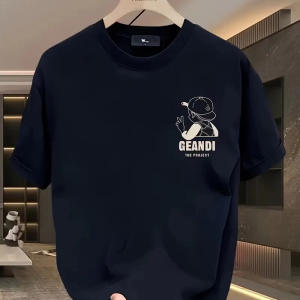 Kadın T-Shirt “GANDHI The Project” Baskılı Kısa Kollu tişört – Siyah
