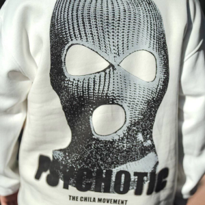 Erkek 3 iplik pamuklu Kışlık Bisiklet Yaka Baskılı SweatShirt – Beyaz