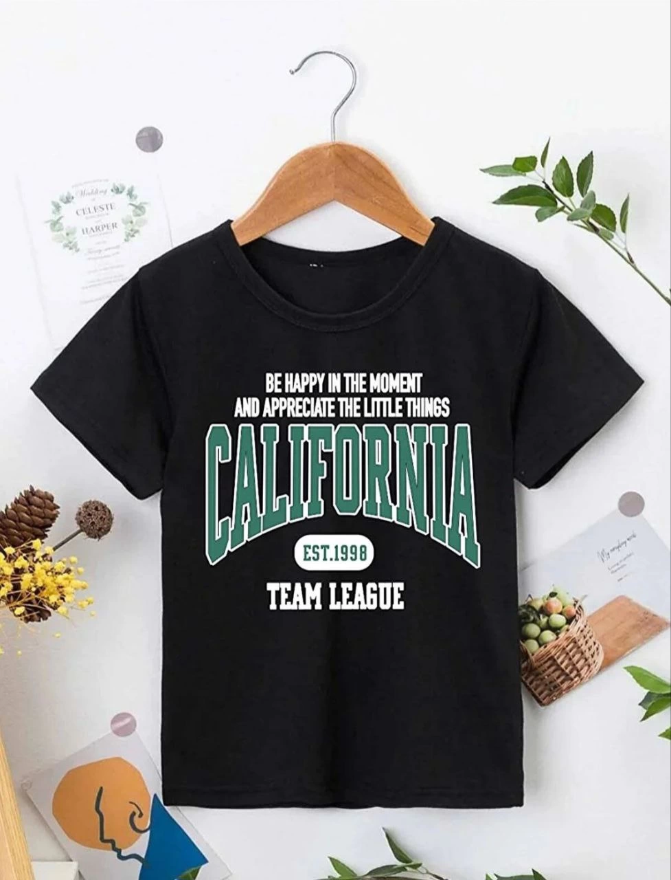 Erkek Çocuk Baskılı T-Shirt – Siyah
