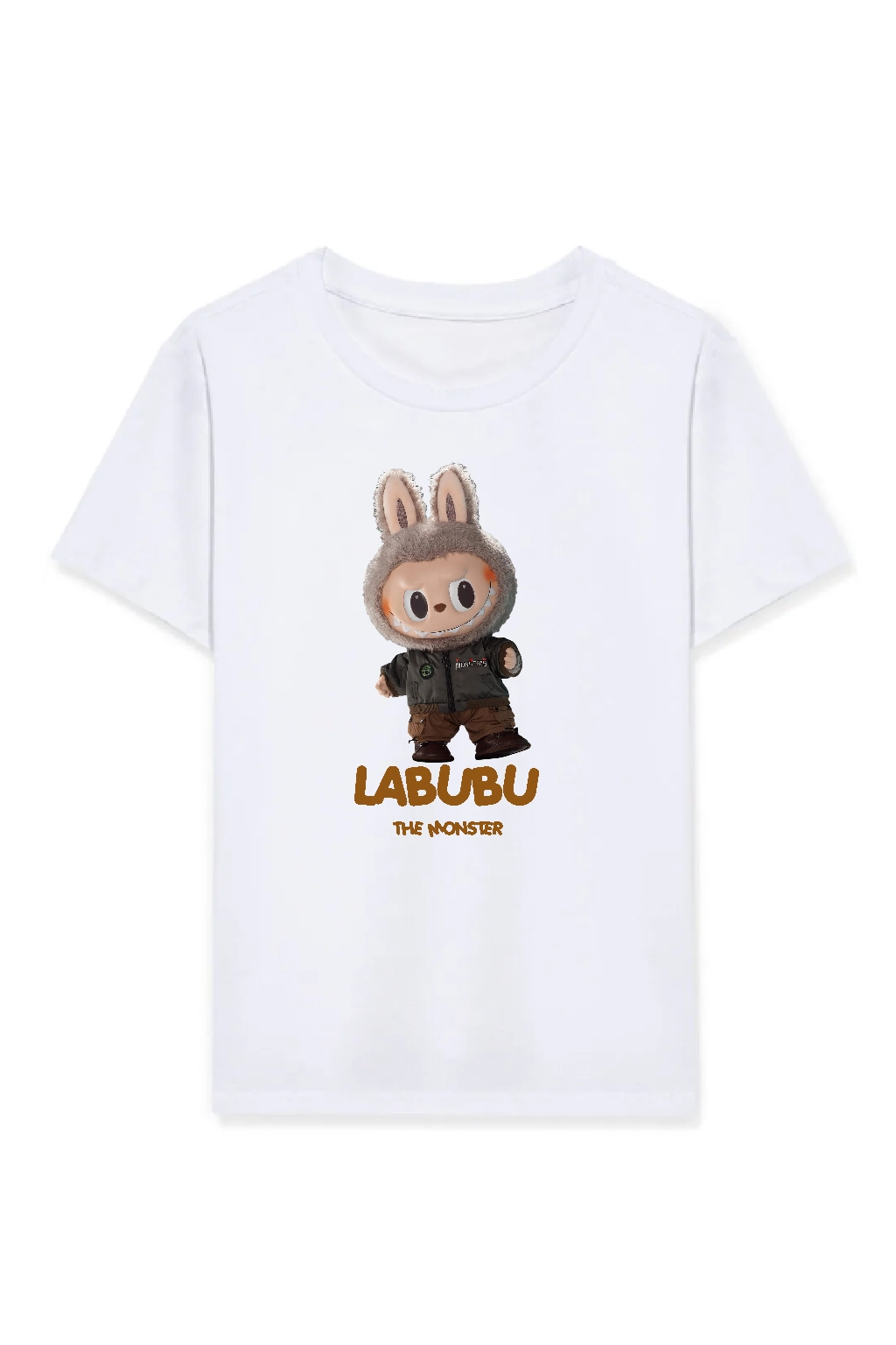 Kız Çocuk Baskılı T-Shirt – Beyaz