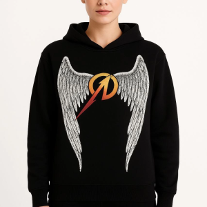 Metallica İki İplik Kapüşonlu Ön ve Arka Baskılı hoodie – Siyah