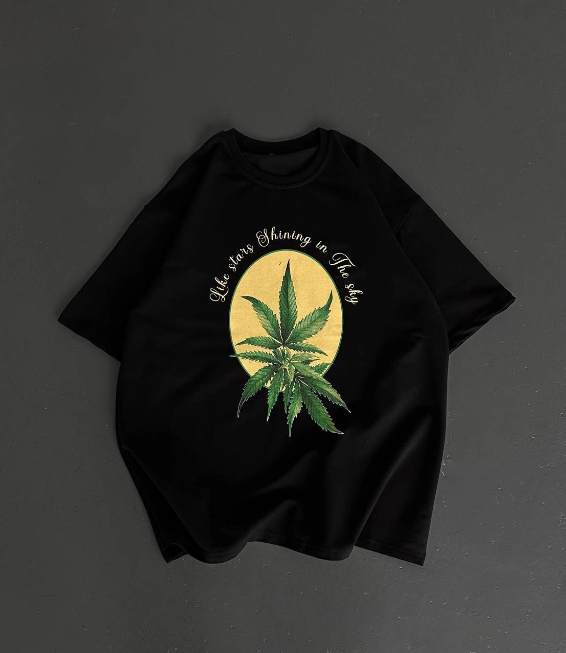 Erkek Baskılı T-Shirt Kısa Kol Bisiklet Yaka Regular Fit Yazlık Tişört – SiyahSiyah