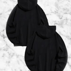 Sevgili Çift Kombini Örümcek Baskılı Kapüşonlu Sweatshirt Hoodie – Siyah