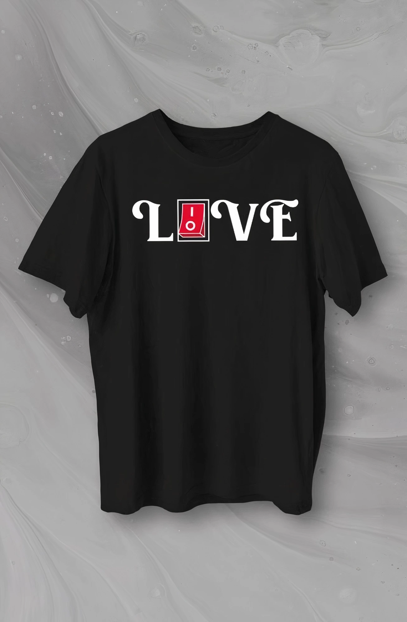14 Şubat Sevgililer Günü Love Baskılı Oversize Bisiklet Yaka T-shirt – Siyah