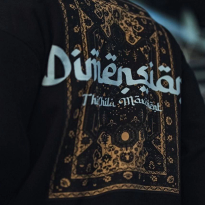 Erkek 3 iplik Pamuklu Bisiklet Yaka Baskılı SweatShirt – Siyah