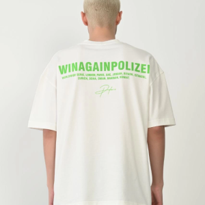 Erkek Baskılı T-Shirt Kısa Kol Bisiklet Yaka Rahat Kalıp Tişört – Beyaz