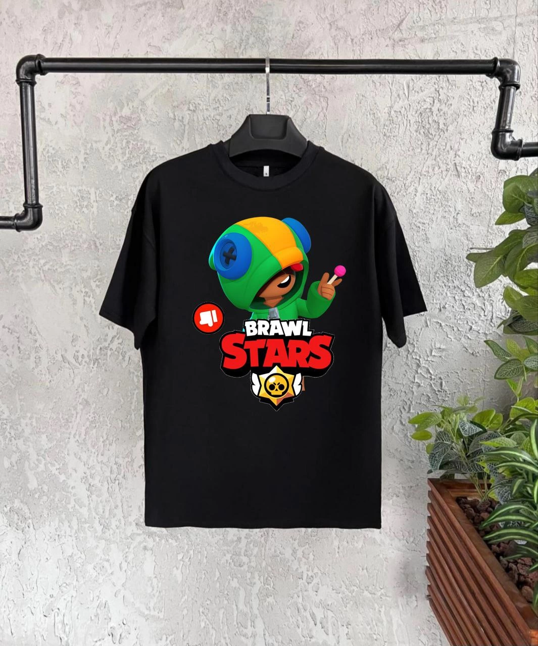 Unisex Baskılı Kısa Kol Çocuk T-Shirt – Siyah