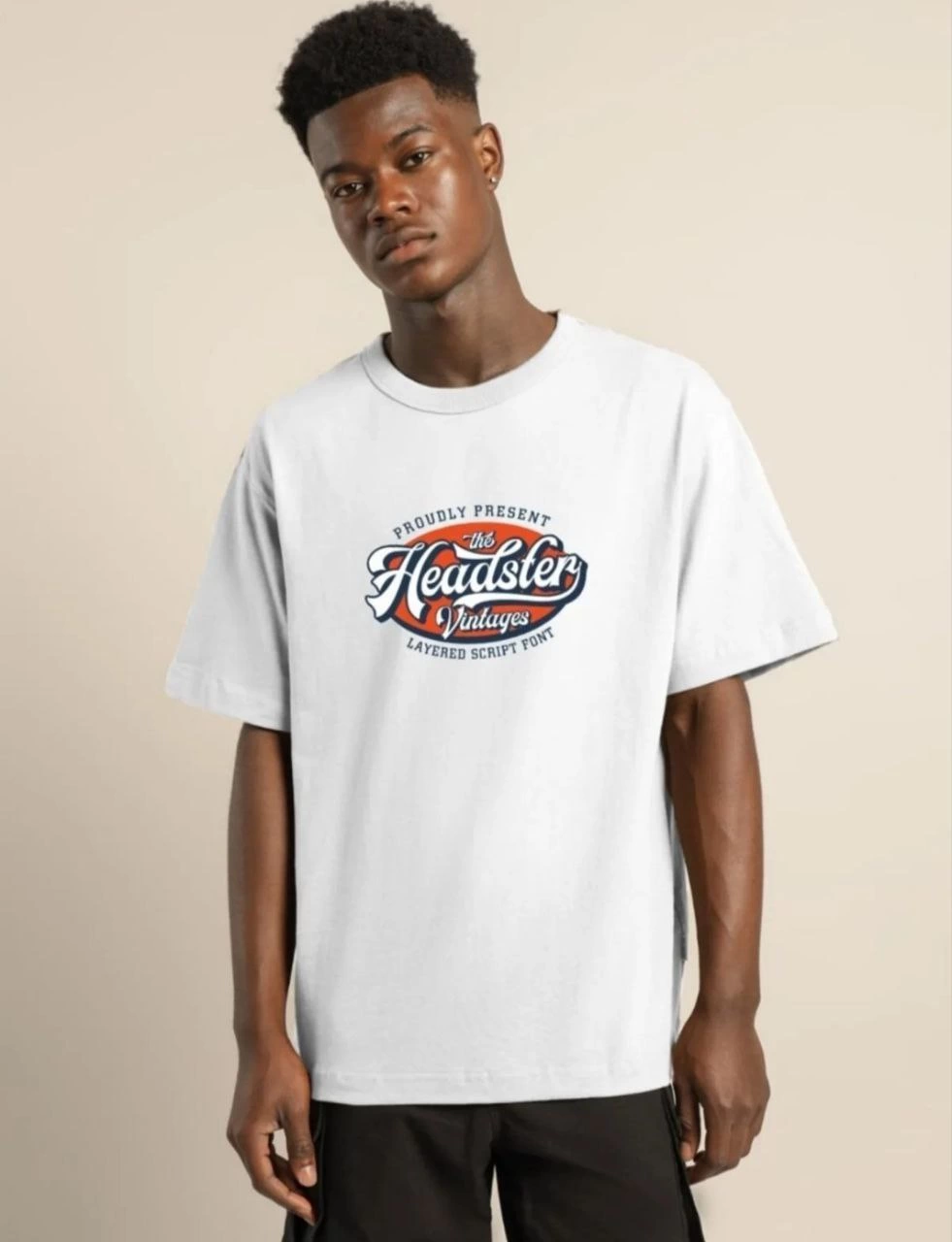 Erkek Baskılı T-Shirt Kısa Kol Bisiklet Yaka Regular Fit Rahat Kalıp Günlük Tişört – Beyaz