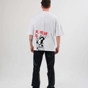 Erkek Baskılı T-Shirt Kısa Kol Bisiklet Yaka Regular Fit Rahat Kalıp Günlük Tişört – Beyaz