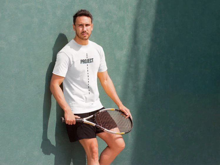 Erkek Kısa Kol Yazlık Tişört Bisiklet Yaka Baskılı Oversize T-Shirt – Beyaz