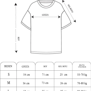 Erkek  Kısa kol Bisiklet Yaka Baskılı Oversize T-Shirt – Kırmızı