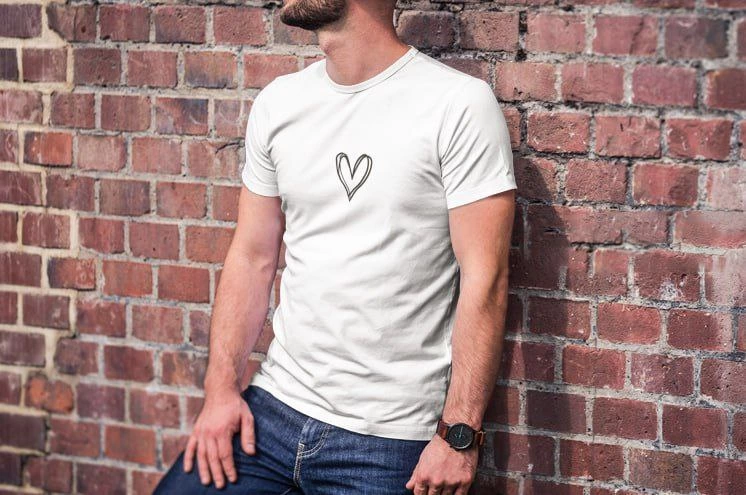 Erkek Kısa Kol Yazlık Tişört Bisiklet Yaka Baskılı Oversize T-Shirt – Beyaz