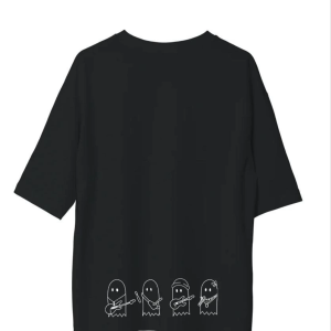 Erkek Baskılı T-Shirt Kısa Kol Bisiklet Yaka Regular Fit Rahat Kalıp Günlük Tişört – Siyah
