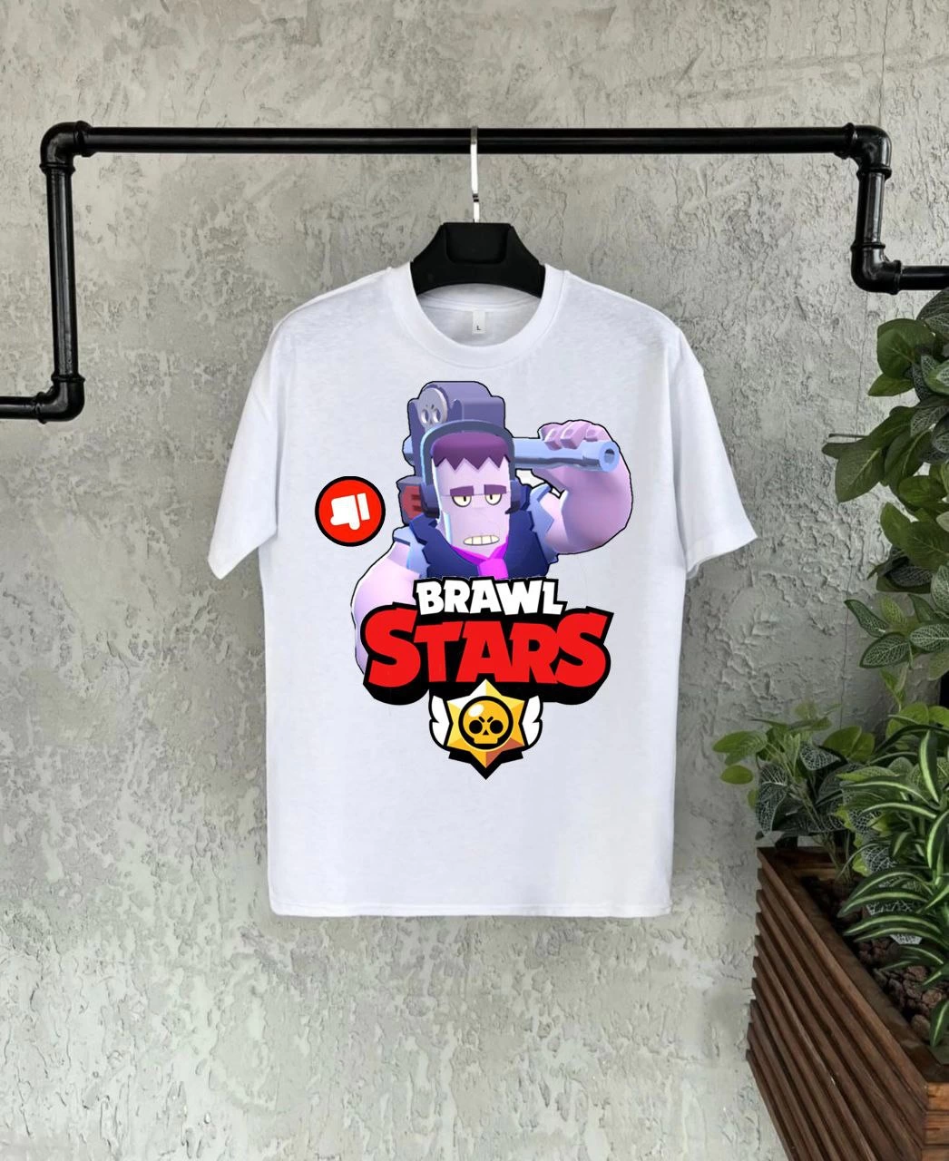 Unisex Bisiklet Yaka Kısa Kol Baskılı Çocuk T-Shirt – Beyaz