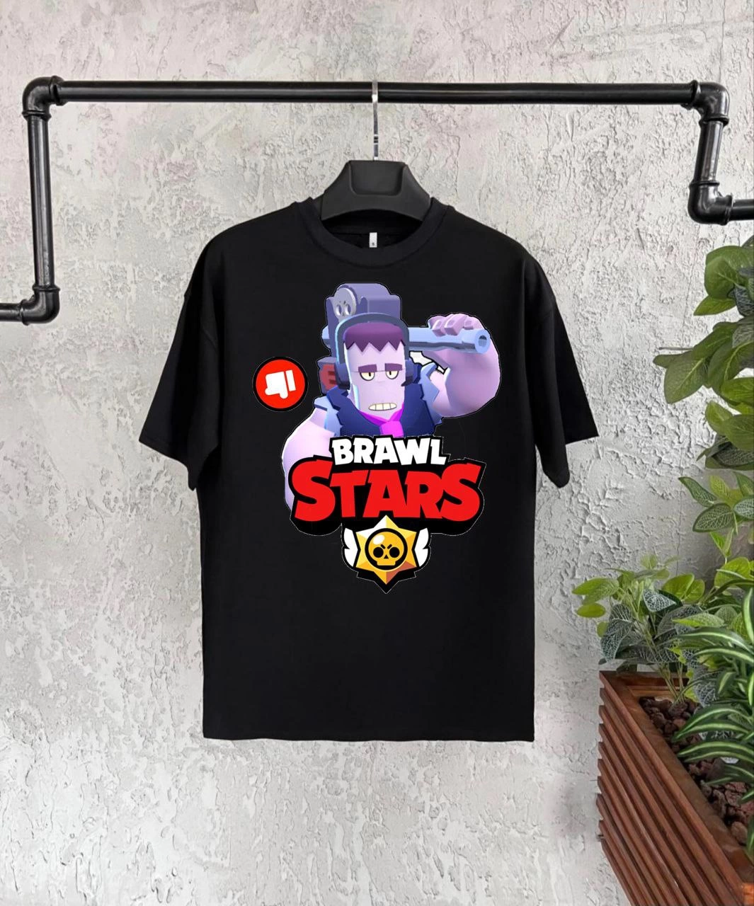 Unisex Bisiklet Yaka Kısa Kol Baskılı Çocuk T-Shirt – Siyah