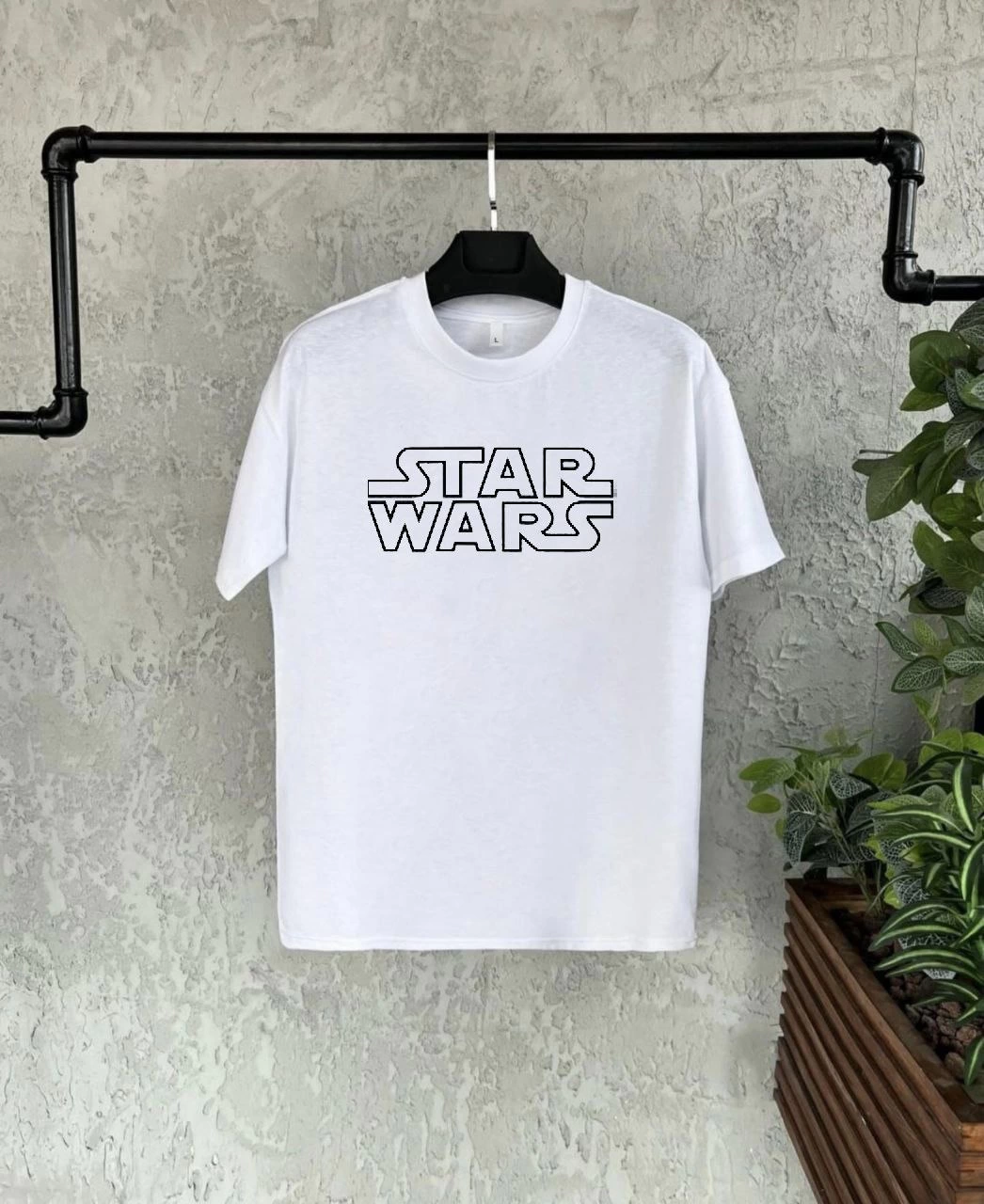 Unisex Bisiklet Yaka Kısa Kol Baskılı Çocuk T-Shirt – Beyaz