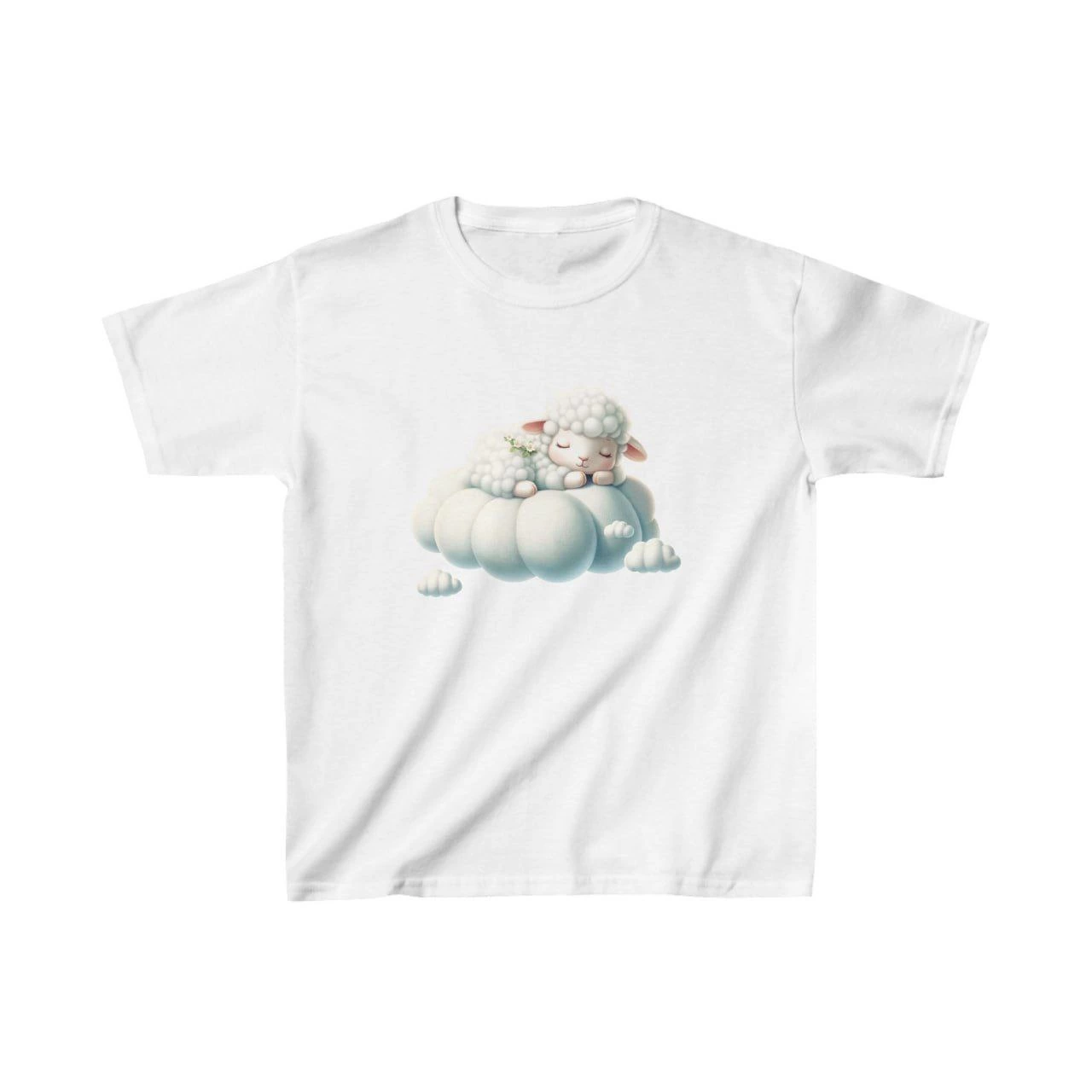 Unisex Çocuk Baskılı T-Shirt – Beyaz