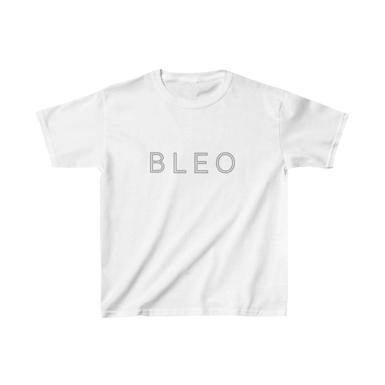 Unisex Çocuk Baskılı T-Shirt – Beyaz