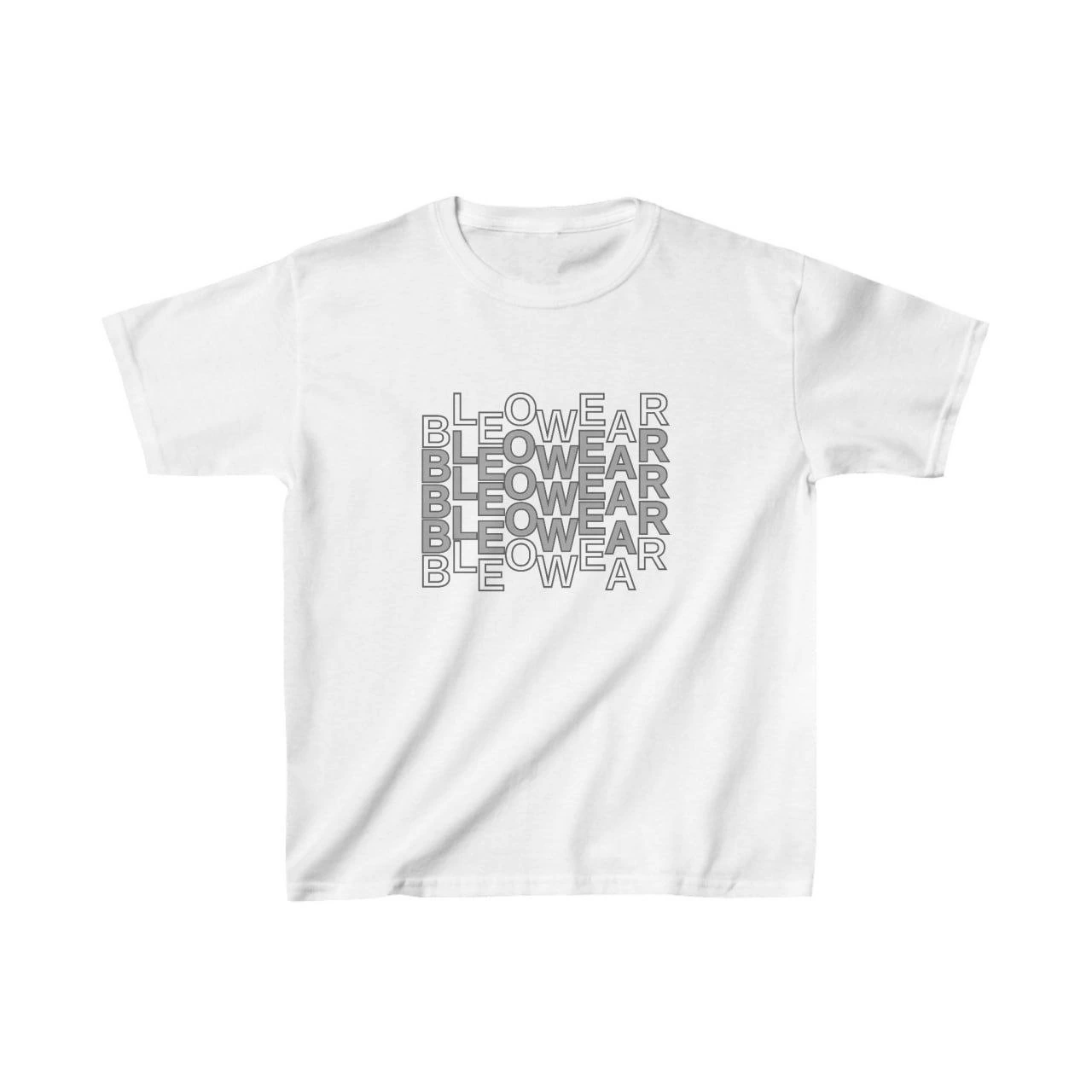 Unisex Çocuk Baskılı T-Shirt – Beyaz