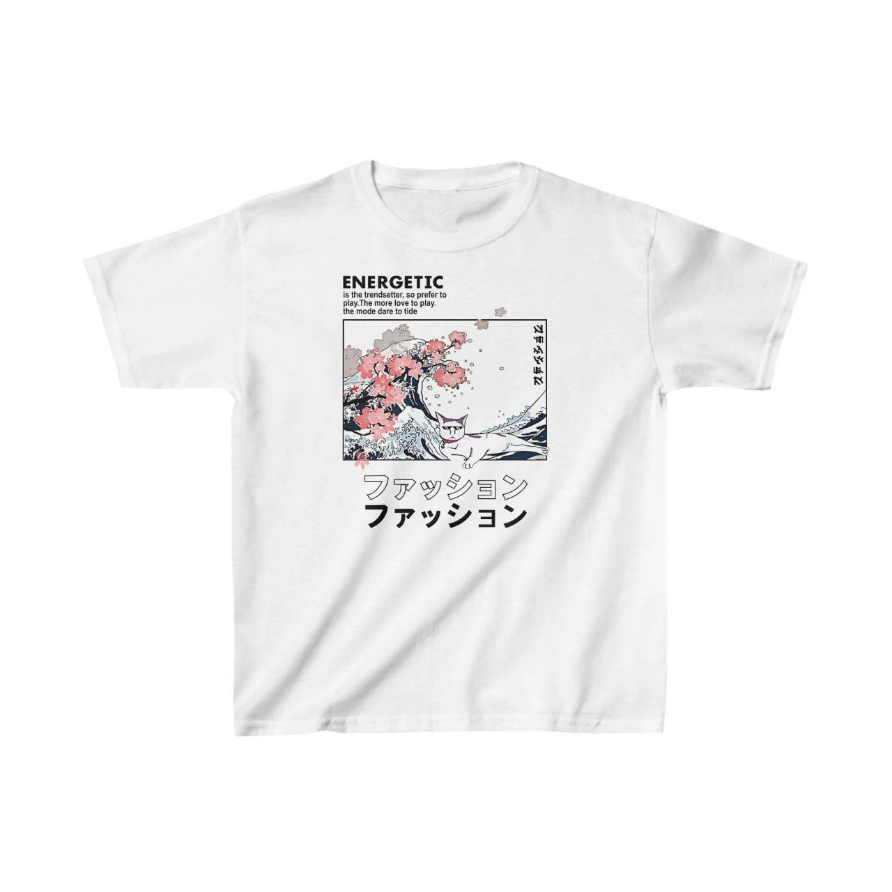 Unisex Çocuk Baskılı T-Shirt – Beyaz