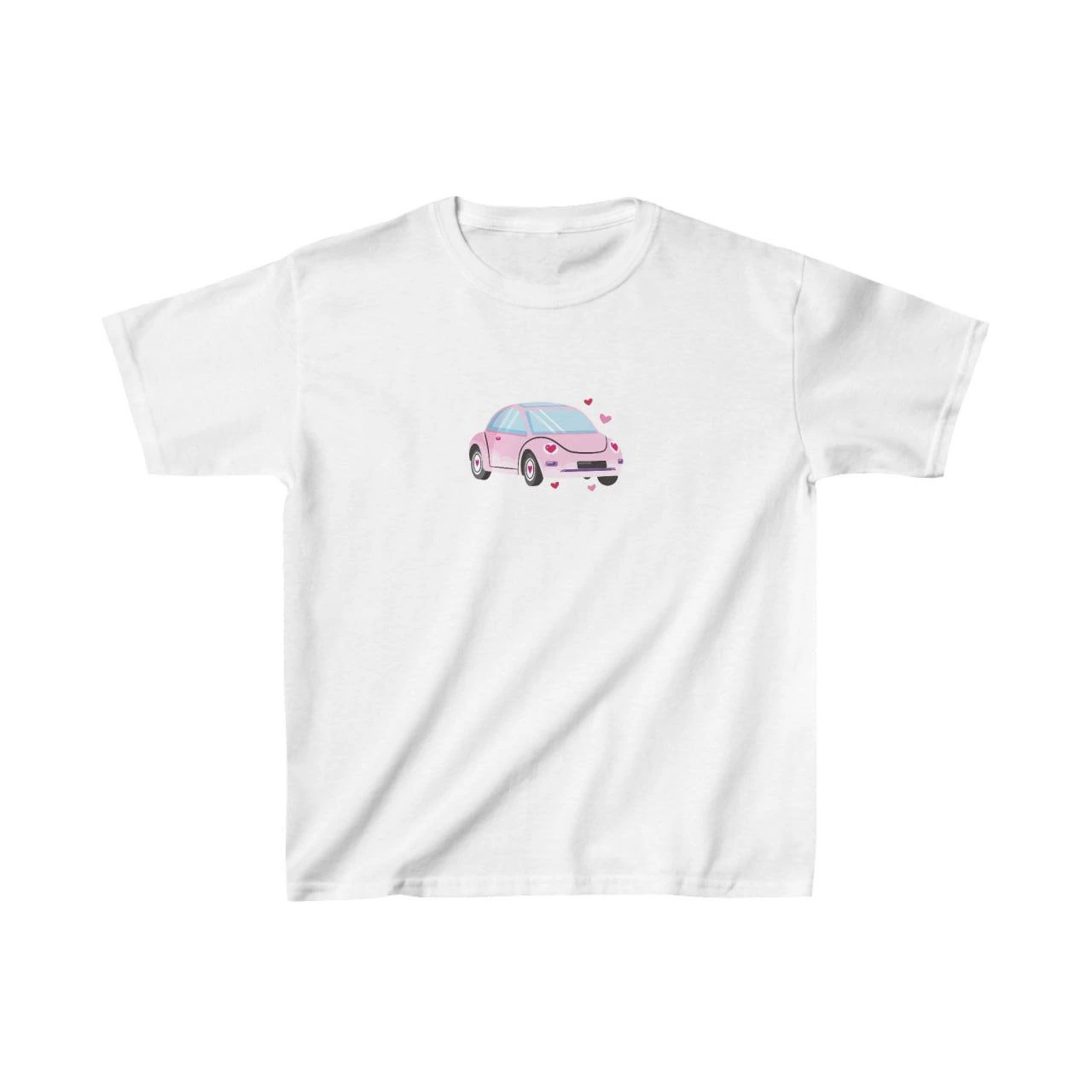 Unisex Çocuk Baskılı T-Shirt – Beyaz