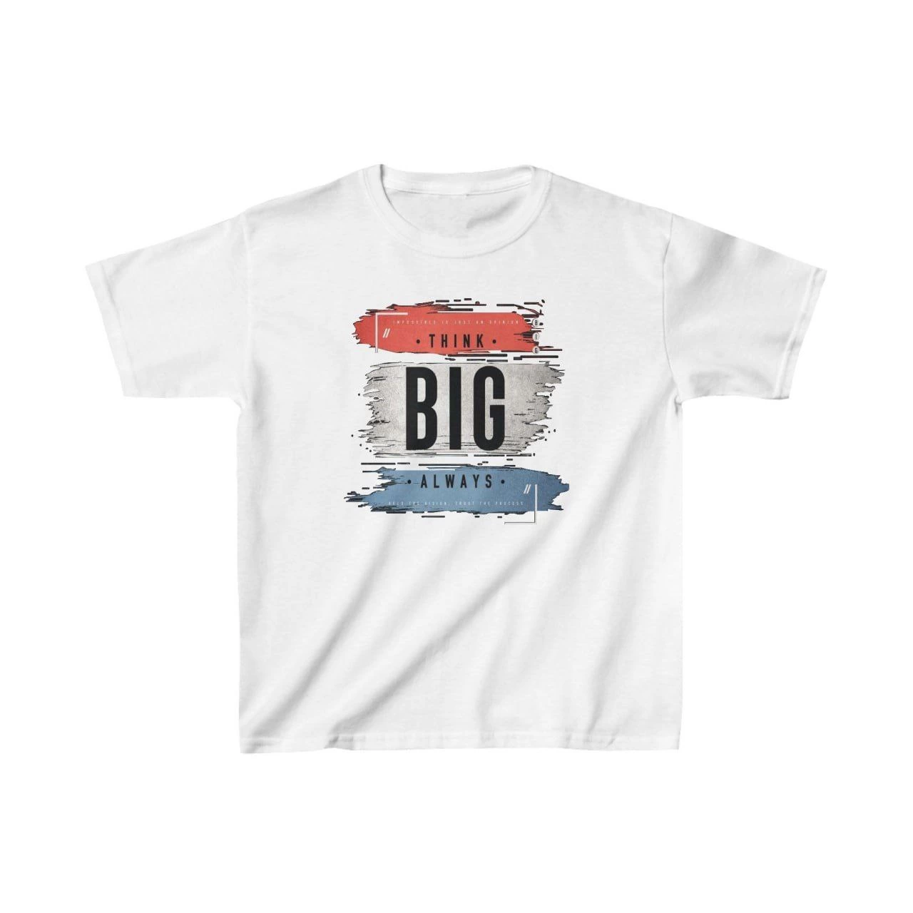 Unisex Çocuk Baskılı T-Shirt – Beyaz