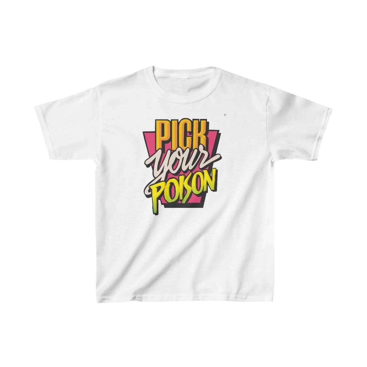 Unisex Çocuk Baskılı T-Shirt – Beyaz