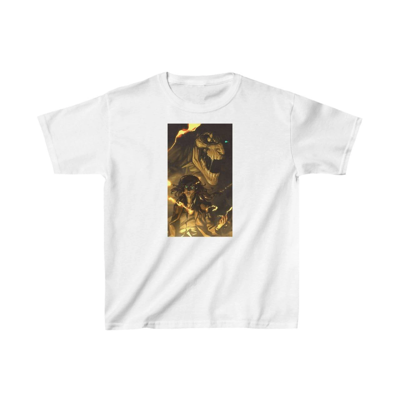 Unisex Çocuk Baskılı T-Shirt – Beyaz