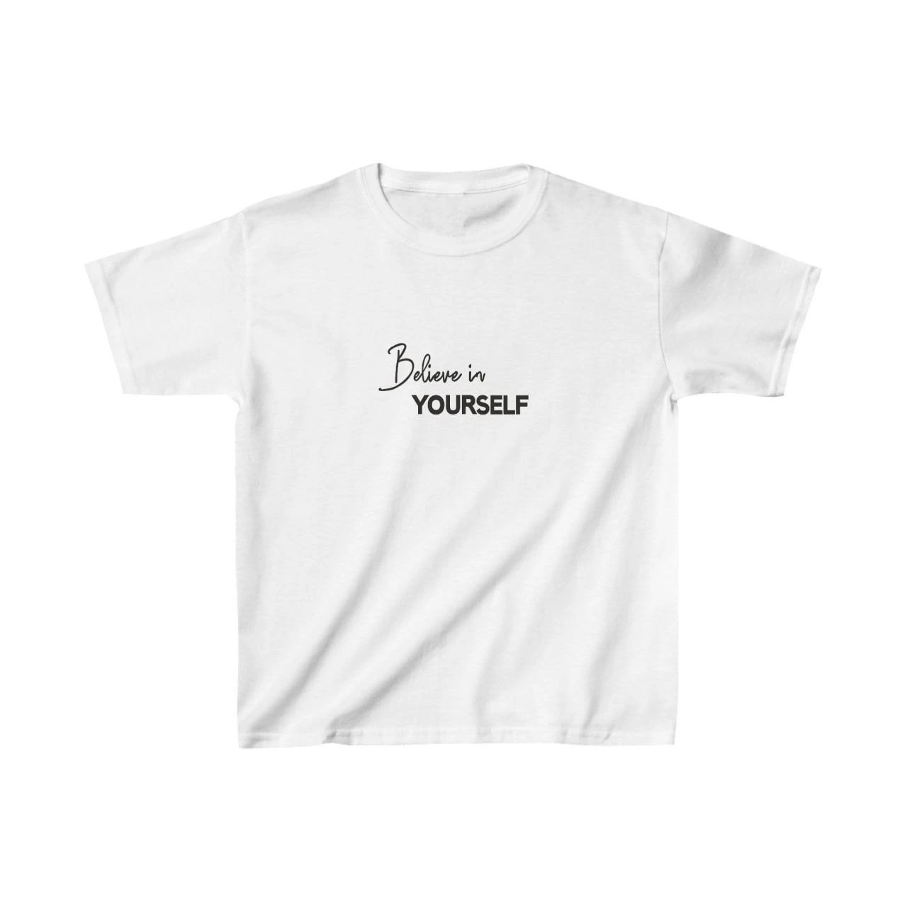 Unisex Çocuk Baskılı T-Shirt – Beyaz