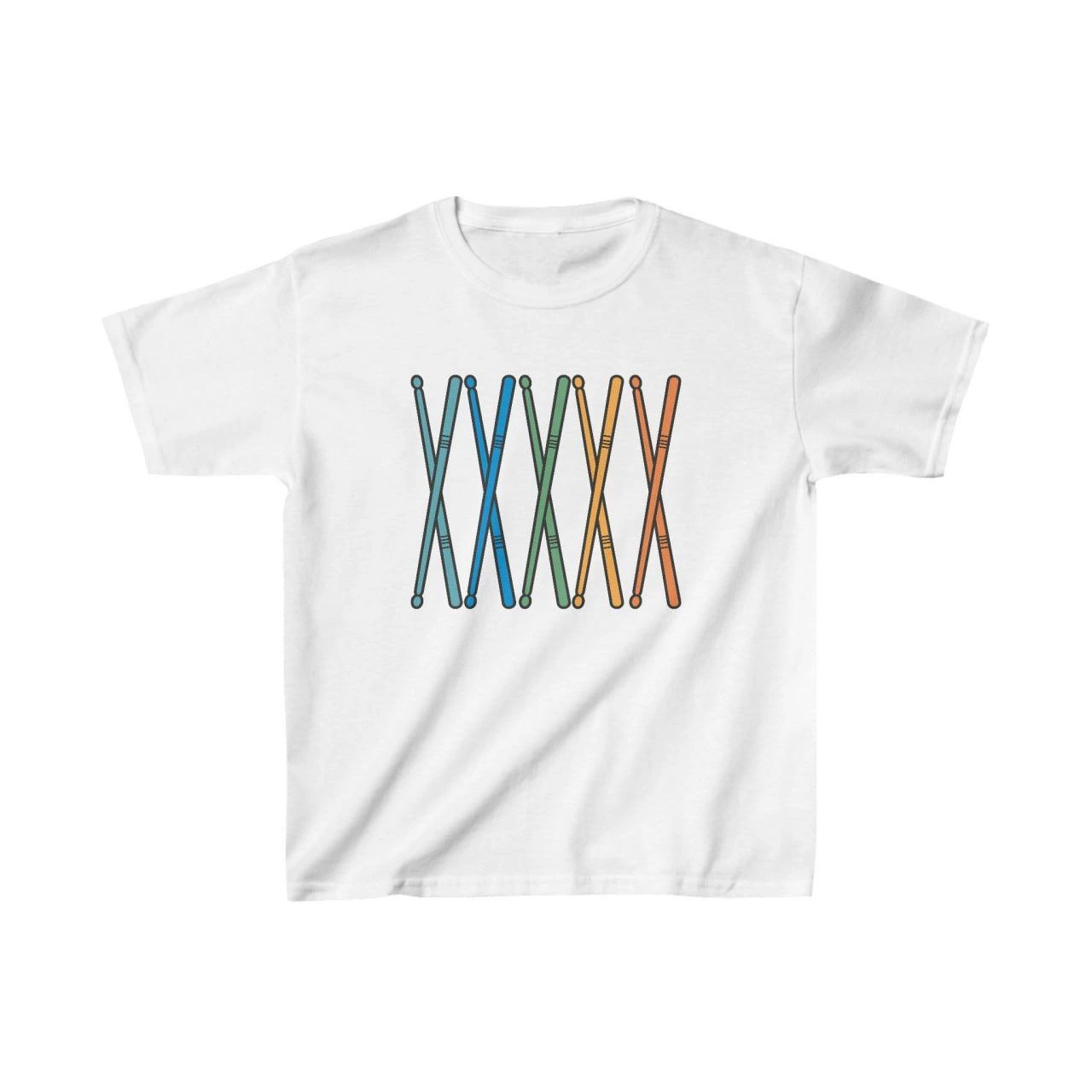 Unisex Çocuk Baskılı T-Shirt – Beyaz