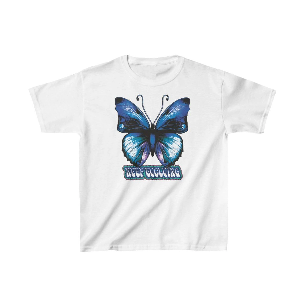 Unisex Çocuk Baskılı T-Shirt – Beyaz