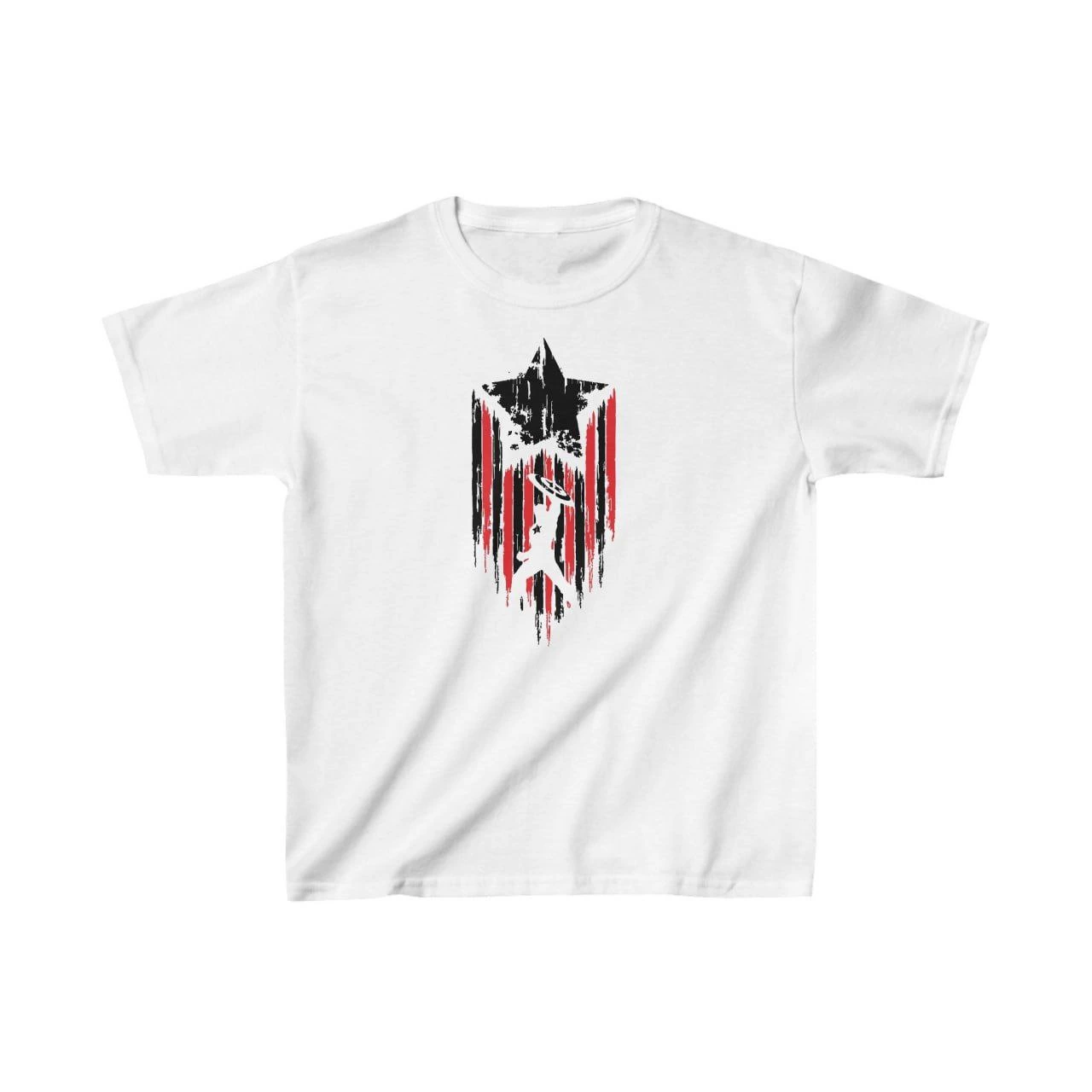 Unisex Çocuk Baskılı T-Shirt – Beyaz