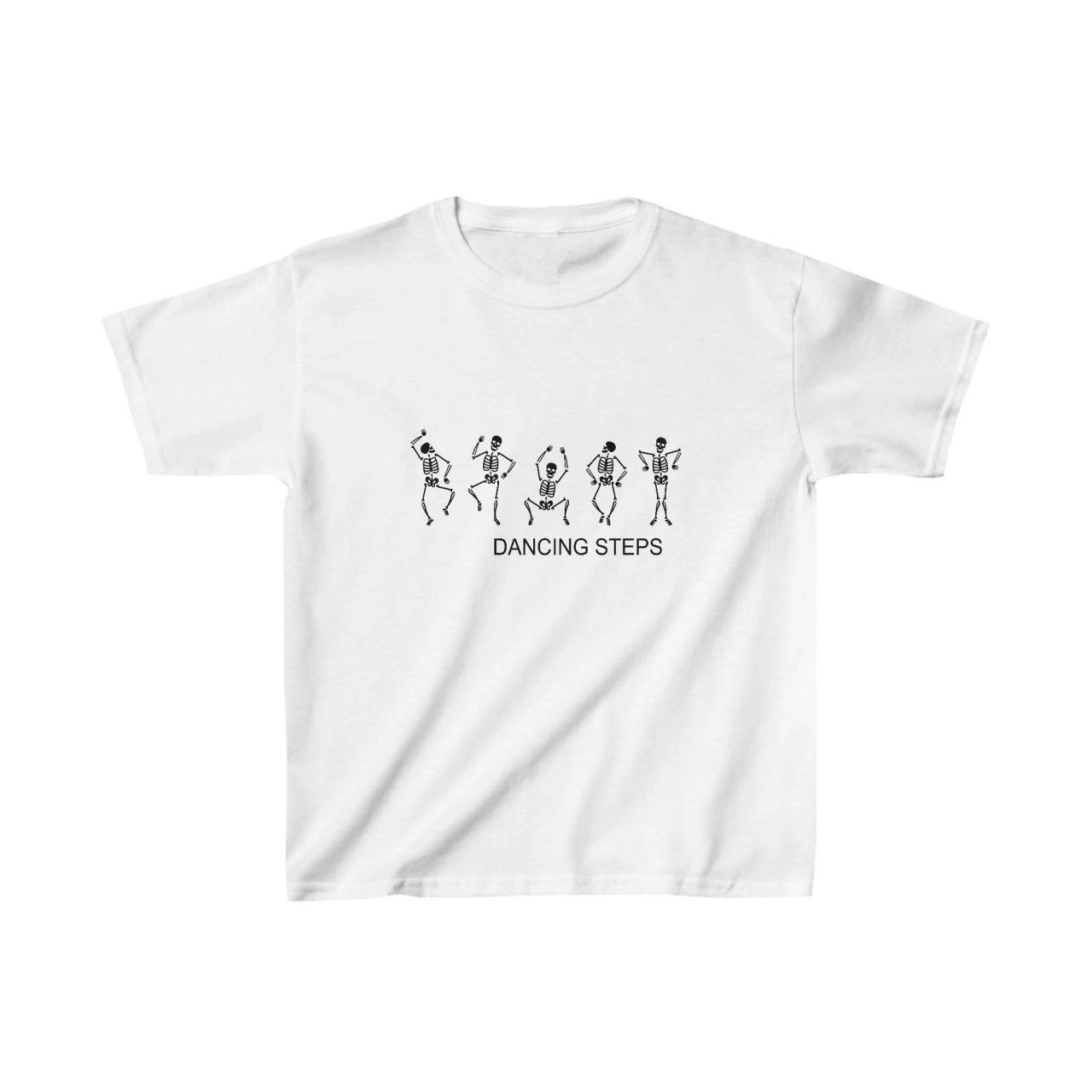 Unisex Çocuk Baskılı T-Shirt – Beyaz