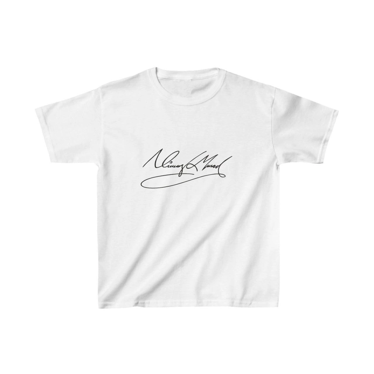 Unisex Çocuk Baskılı T-Shirt – Beyaz