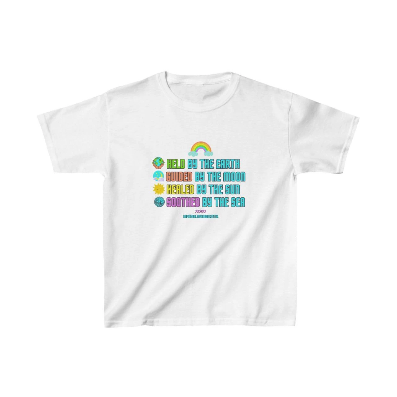 Unisex Çocuk Baskılı T-Shirt – Beyaz