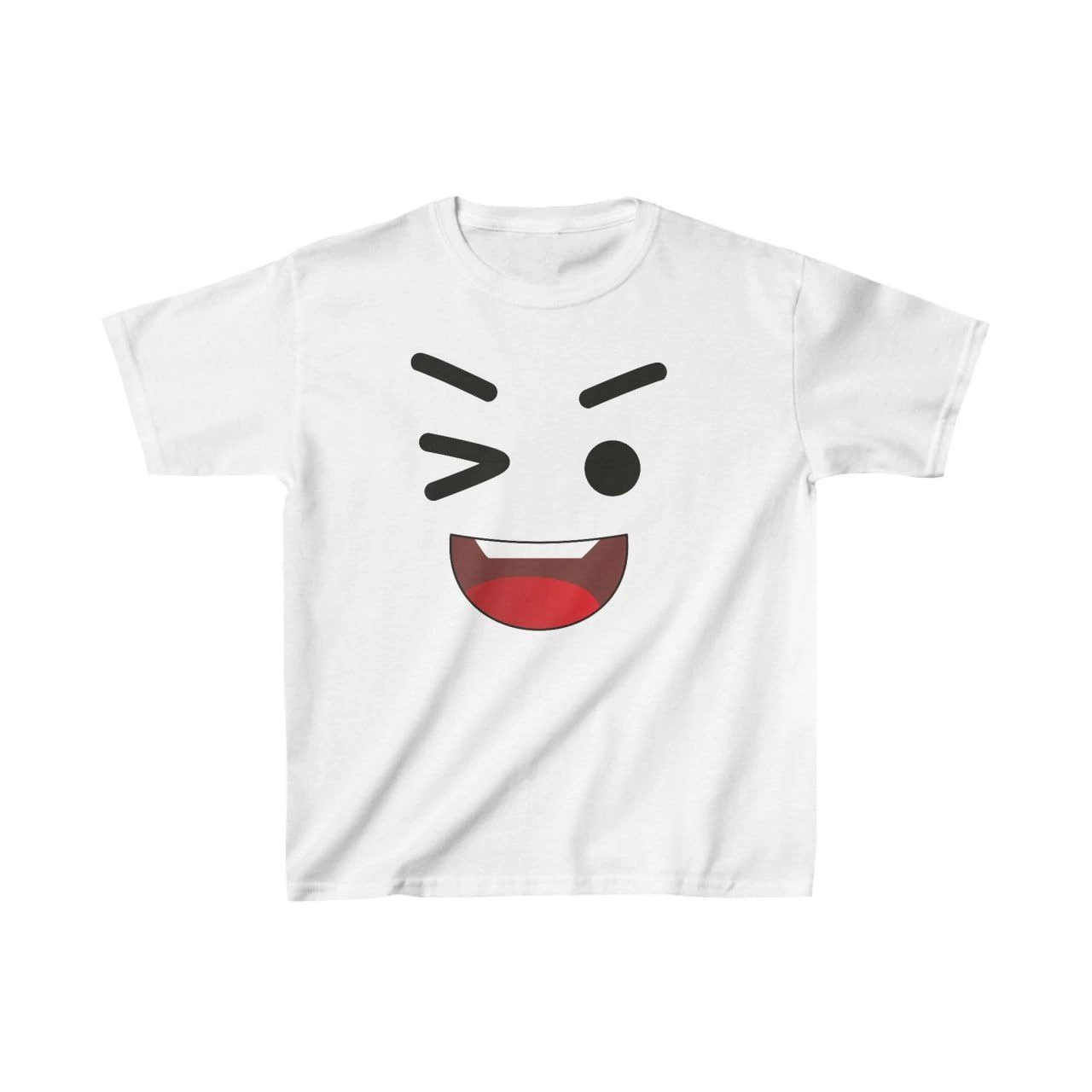 Unisex Çocuk Baskılı T-Shirt – Beyaz