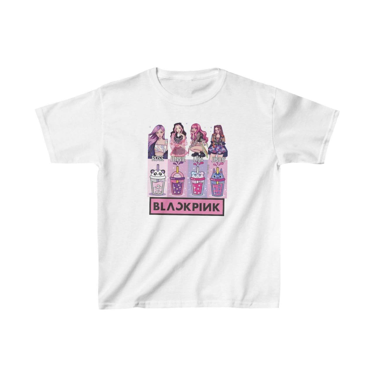 Unisex Çocuk Baskılı T-Shirt – Beyaz